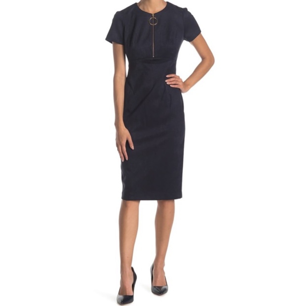 Calvin Klein | O-Ring Zip Sheath Dress
